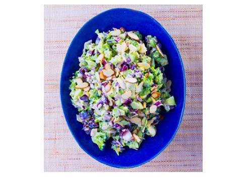 Creamy Raw Broccoli & Cranberry Salad