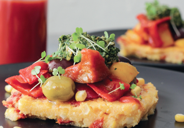 Sun-dried Tomato and Sweetcorn Polenta